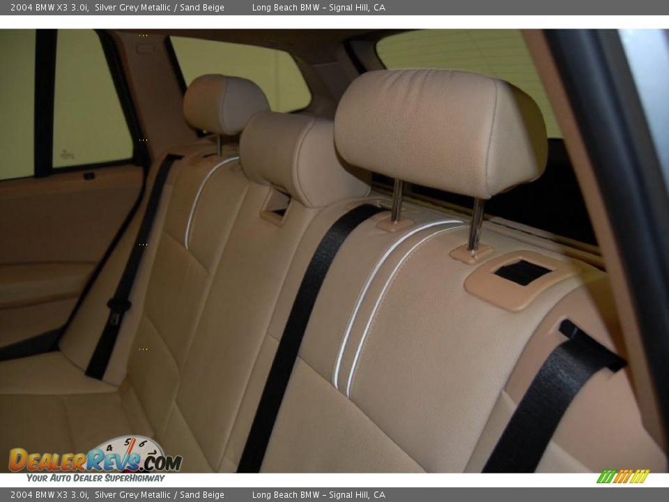 2004 BMW X3 3.0i Silver Grey Metallic / Sand Beige Photo #26