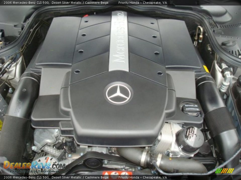 2006 Mercedes-Benz CLS 500 Desert Silver Metallic / Cashmere Beige Photo #30