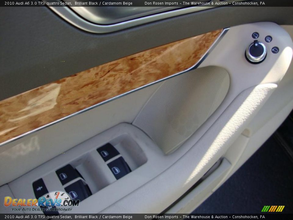 2010 Audi A6 3.0 TFSI quattro Sedan Brilliant Black / Cardamom Beige Photo #14