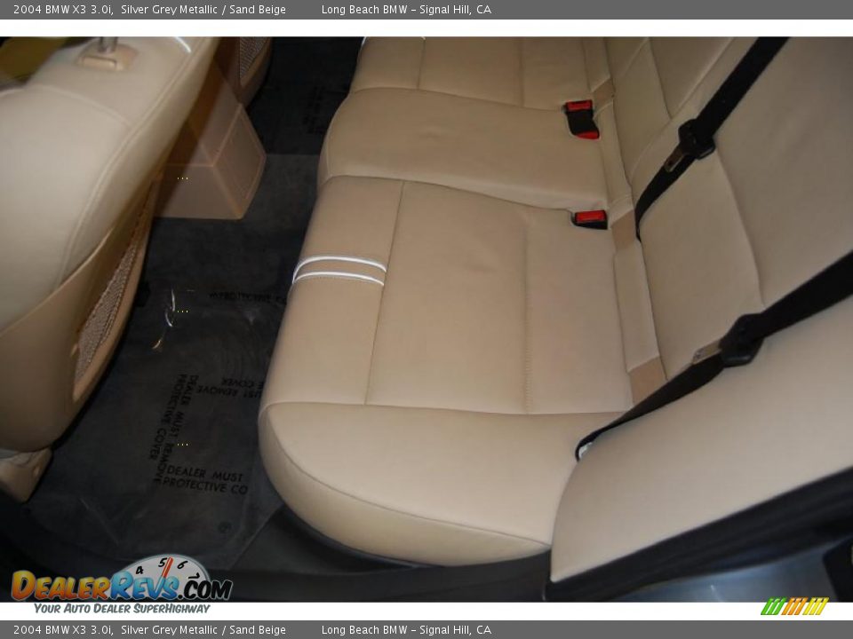 2004 BMW X3 3.0i Silver Grey Metallic / Sand Beige Photo #27