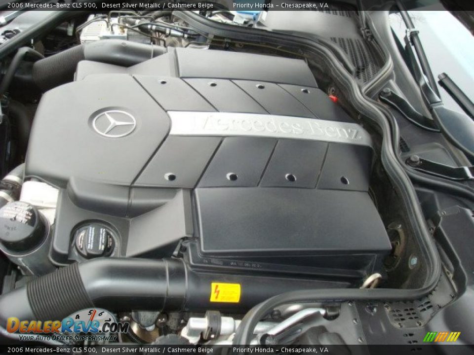 2006 Mercedes-Benz CLS 500 Desert Silver Metallic / Cashmere Beige Photo #31