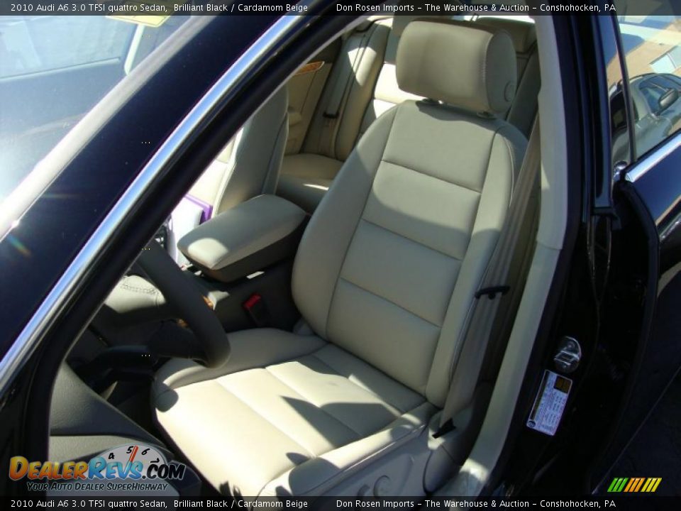 2010 Audi A6 3.0 TFSI quattro Sedan Brilliant Black / Cardamom Beige Photo #16