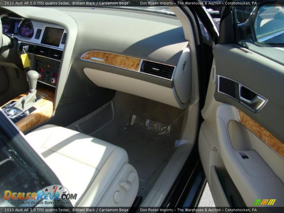 2010 Audi A6 3.0 TFSI quattro Sedan Brilliant Black / Cardamom Beige Photo #17