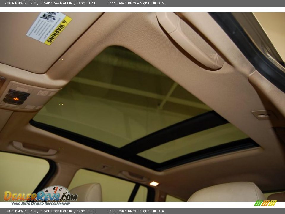 2004 BMW X3 3.0i Silver Grey Metallic / Sand Beige Photo #30
