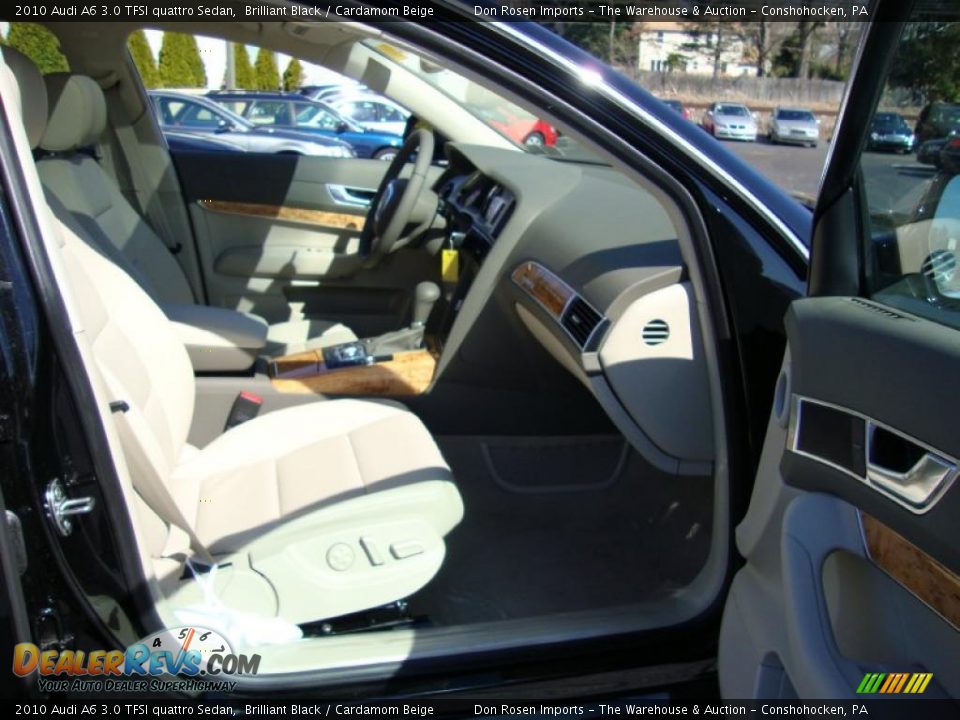 2010 Audi A6 3.0 TFSI quattro Sedan Brilliant Black / Cardamom Beige Photo #19