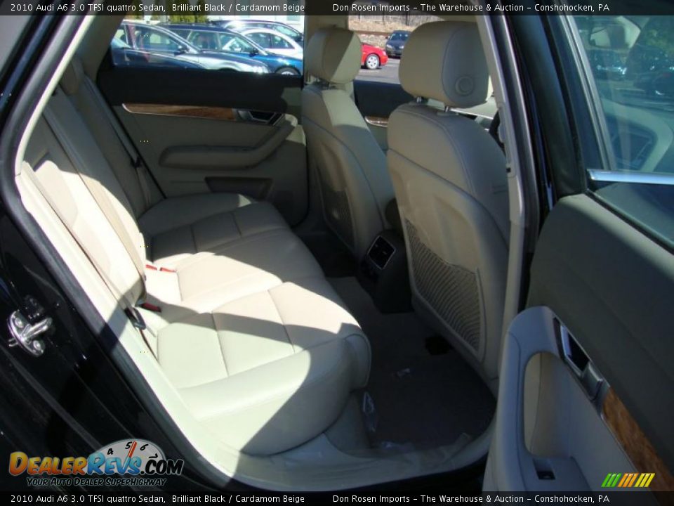 2010 Audi A6 3.0 TFSI quattro Sedan Brilliant Black / Cardamom Beige Photo #21