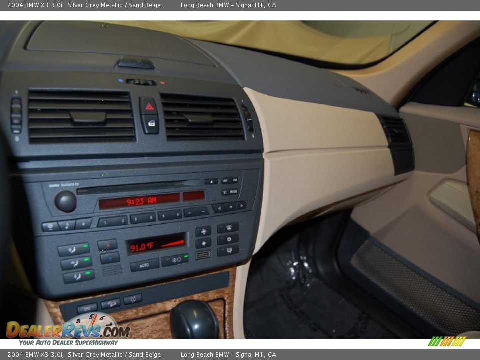 2004 BMW X3 3.0i Silver Grey Metallic / Sand Beige Photo #35