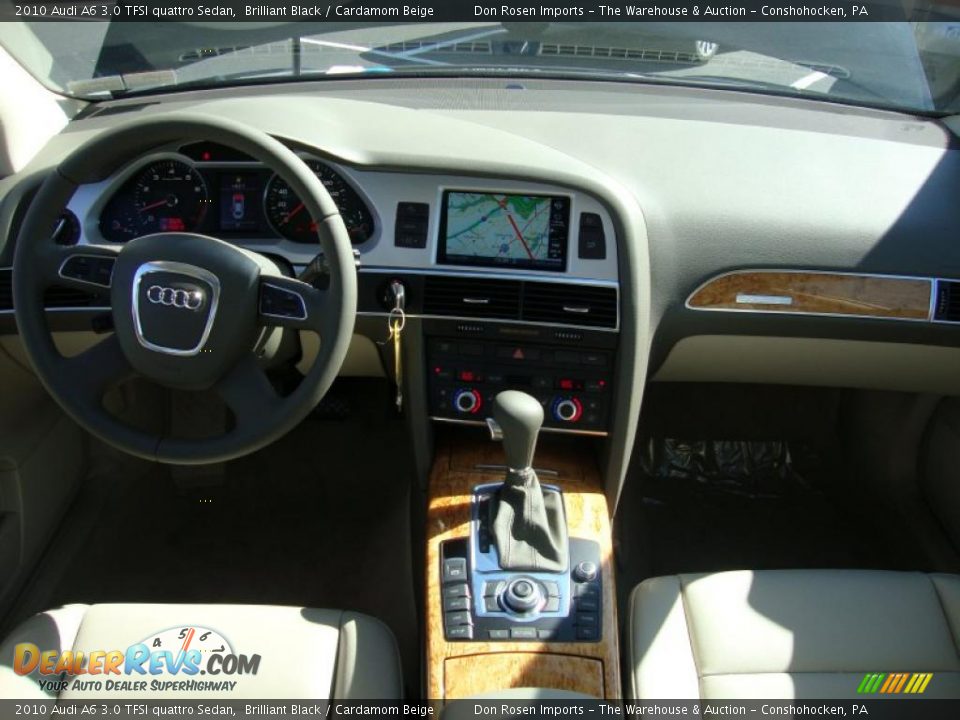2010 Audi A6 3.0 TFSI quattro Sedan Brilliant Black / Cardamom Beige Photo #30
