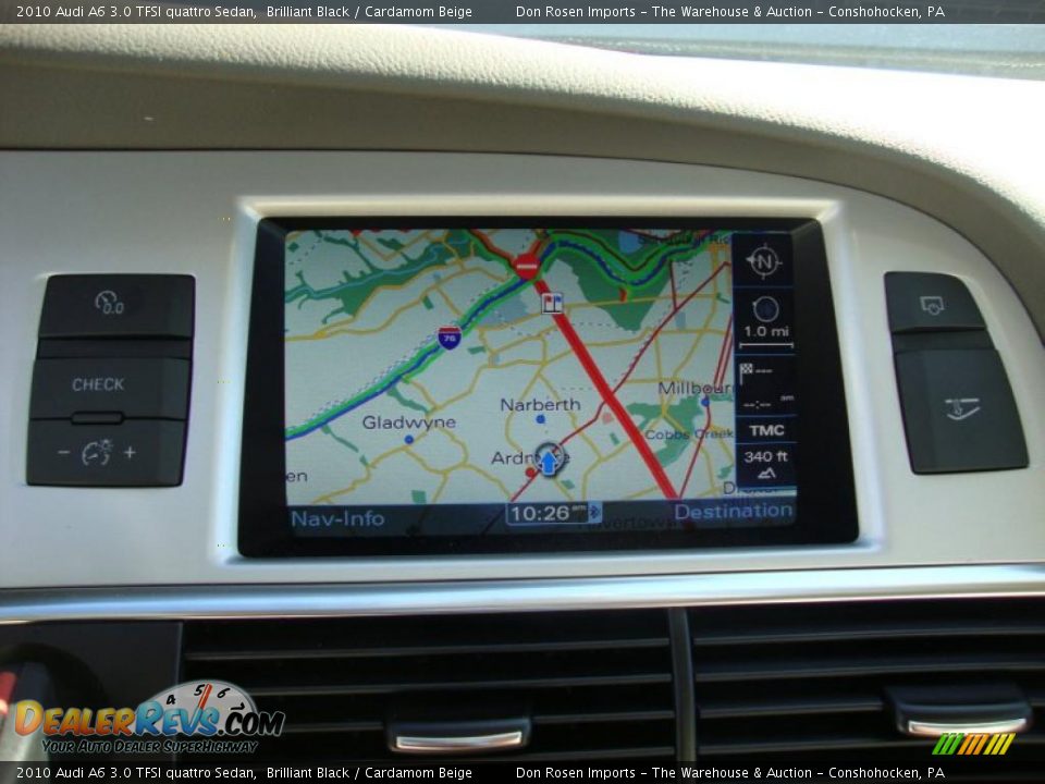 2010 Audi A6 3.0 TFSI quattro Sedan Brilliant Black / Cardamom Beige Photo #36
