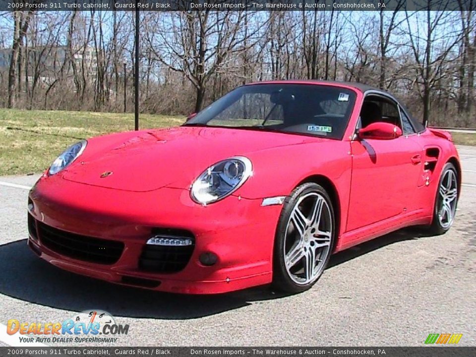 2009 Porsche 911 Turbo Cabriolet Guards Red / Black Photo #4