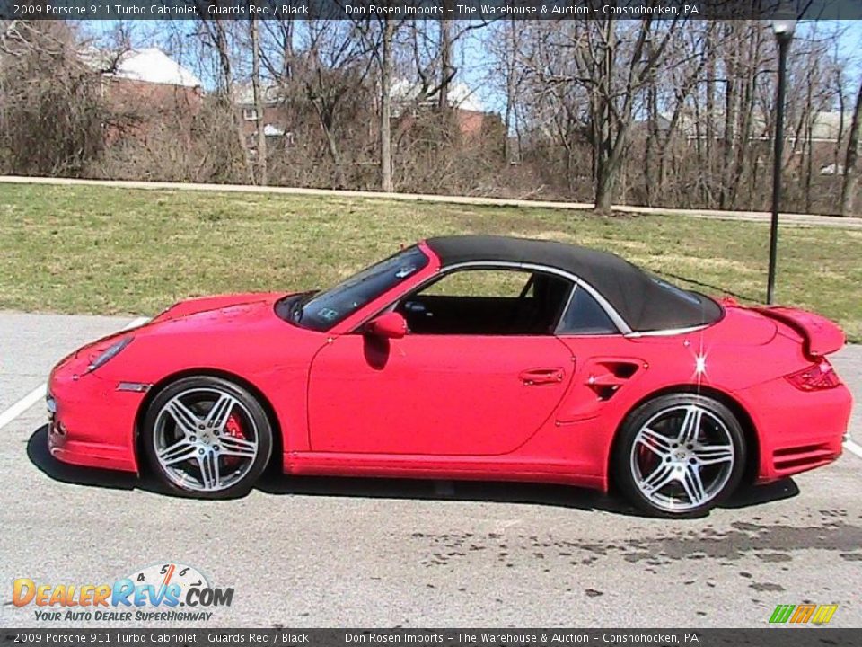 2009 Porsche 911 Turbo Cabriolet Guards Red / Black Photo #5
