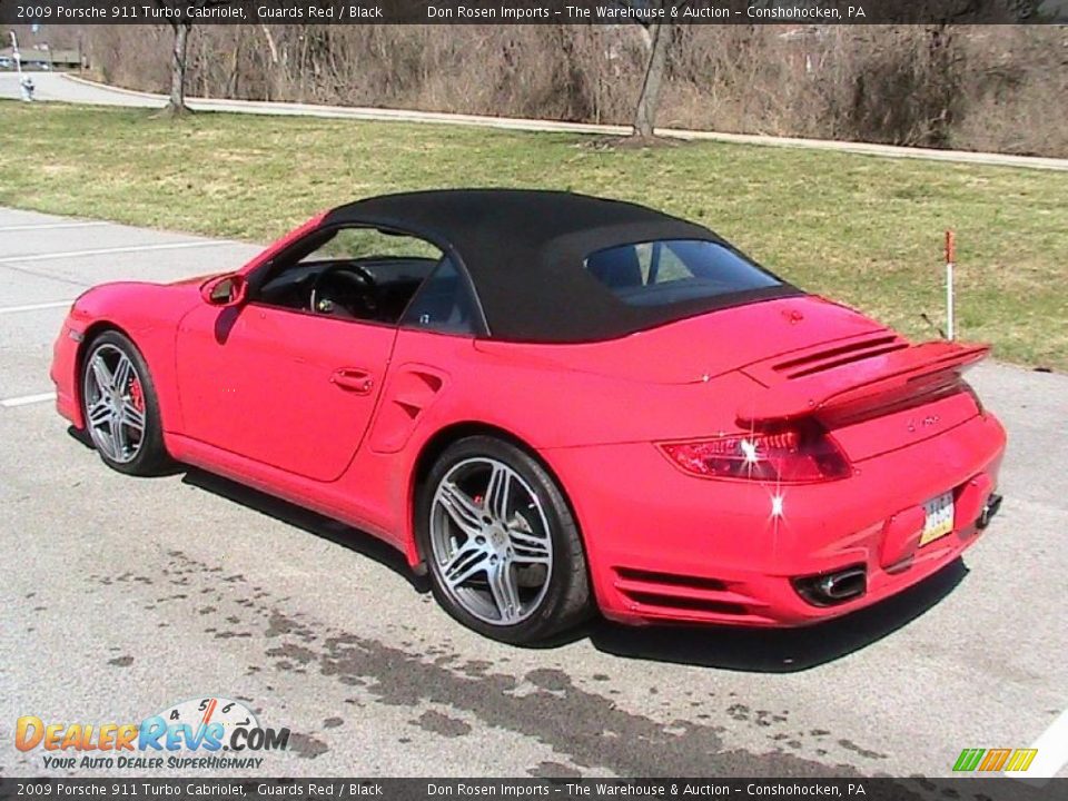 2009 Porsche 911 Turbo Cabriolet Guards Red / Black Photo #7