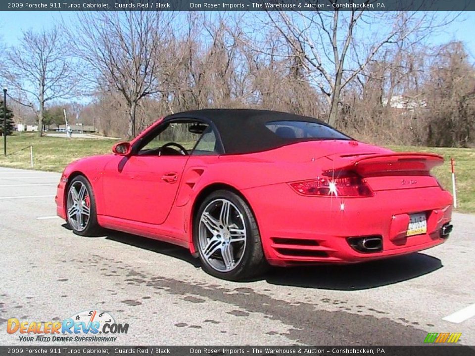 2009 Porsche 911 Turbo Cabriolet Guards Red / Black Photo #8