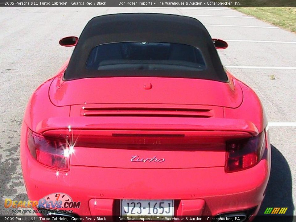 2009 Porsche 911 Turbo Cabriolet Guards Red / Black Photo #9