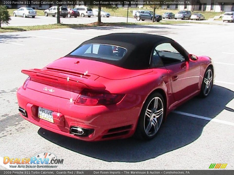 2009 Porsche 911 Turbo Cabriolet Guards Red / Black Photo #11