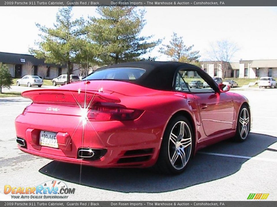 2009 Porsche 911 Turbo Cabriolet Guards Red / Black Photo #12