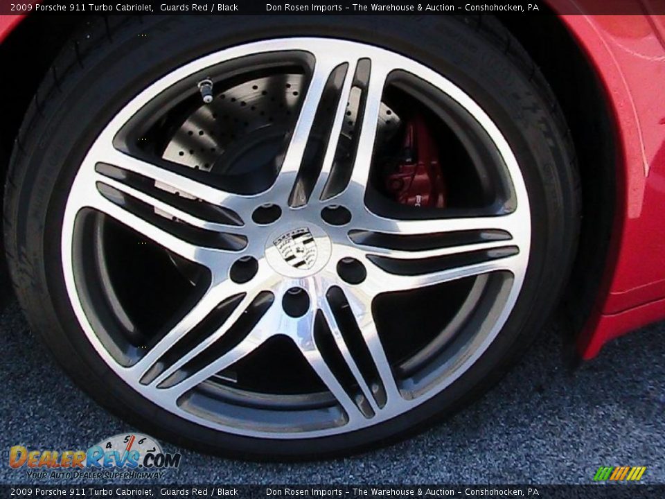 2009 Porsche 911 Turbo Cabriolet Guards Red / Black Photo #15