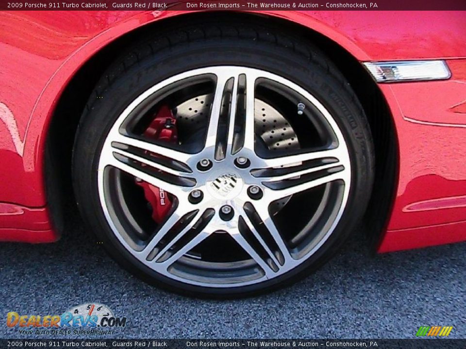 2009 Porsche 911 Turbo Cabriolet Guards Red / Black Photo #16