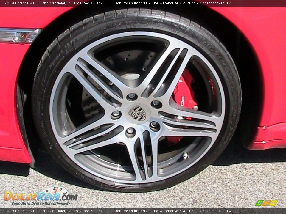 2009 Porsche 911 Turbo Cabriolet Guards Red / Black Photo #17