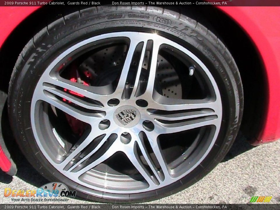 2009 Porsche 911 Turbo Cabriolet Guards Red / Black Photo #18