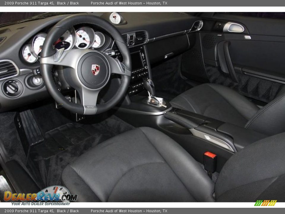 2009 Porsche 911 Targa 4S Black / Black Photo #17
