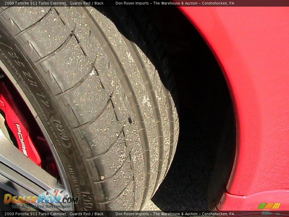 2009 Porsche 911 Turbo Cabriolet Guards Red / Black Photo #23