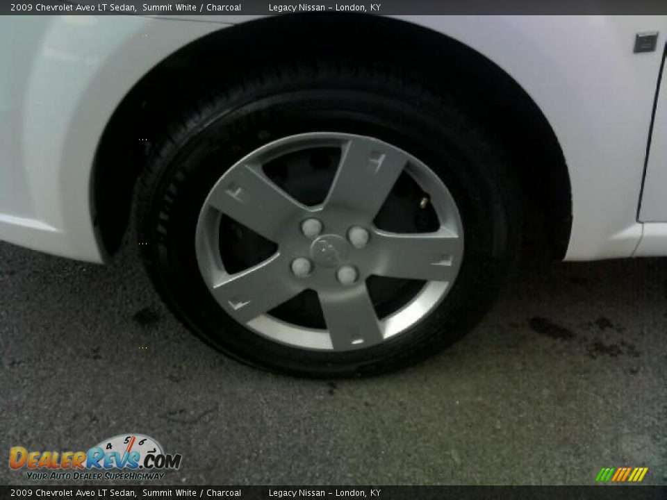 2009 Chevrolet Aveo LT Sedan Summit White / Charcoal Photo #9