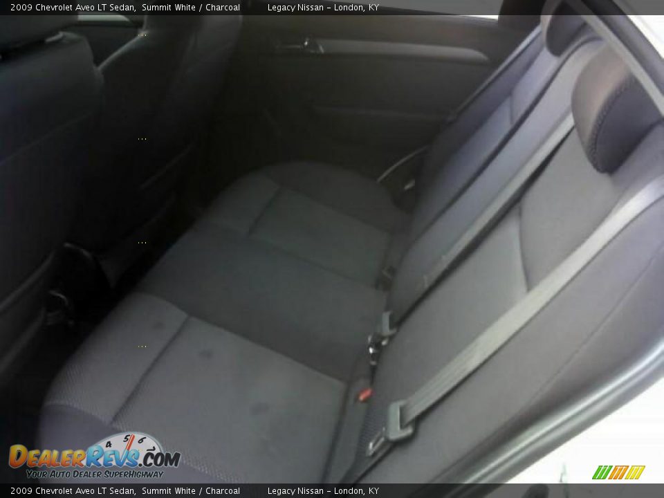 2009 Chevrolet Aveo LT Sedan Summit White / Charcoal Photo #14