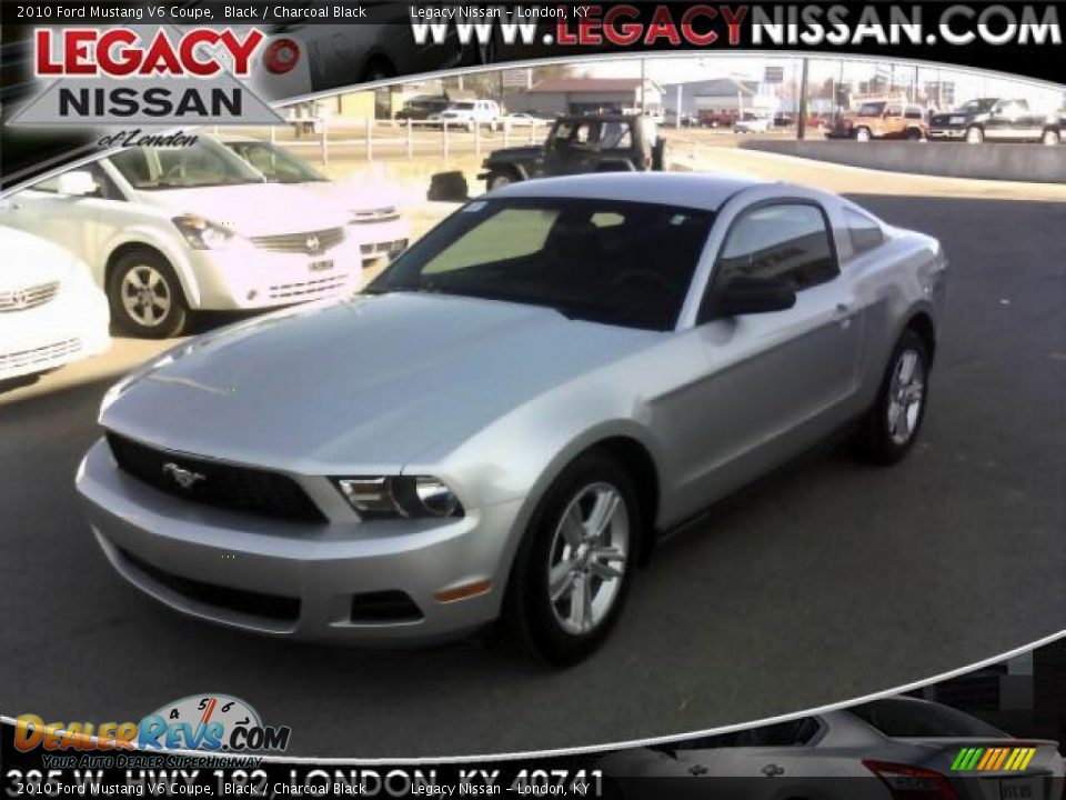 2010 Ford Mustang V6 Coupe Black / Charcoal Black Photo #1
