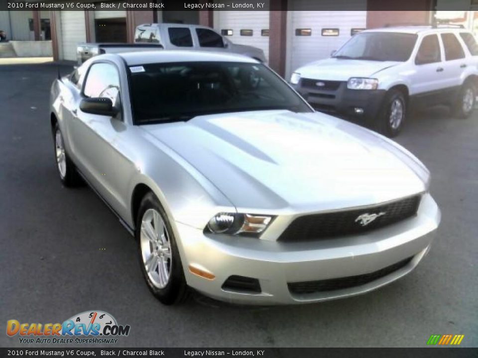 2010 Ford Mustang V6 Coupe Black / Charcoal Black Photo #3
