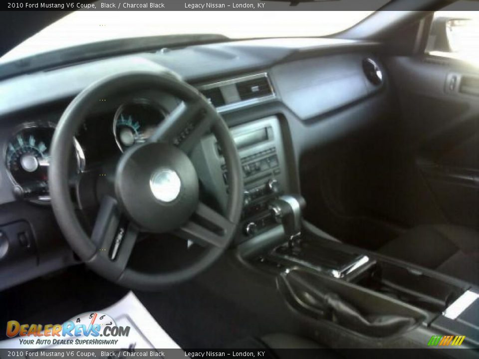 2010 Ford Mustang V6 Coupe Black / Charcoal Black Photo #11