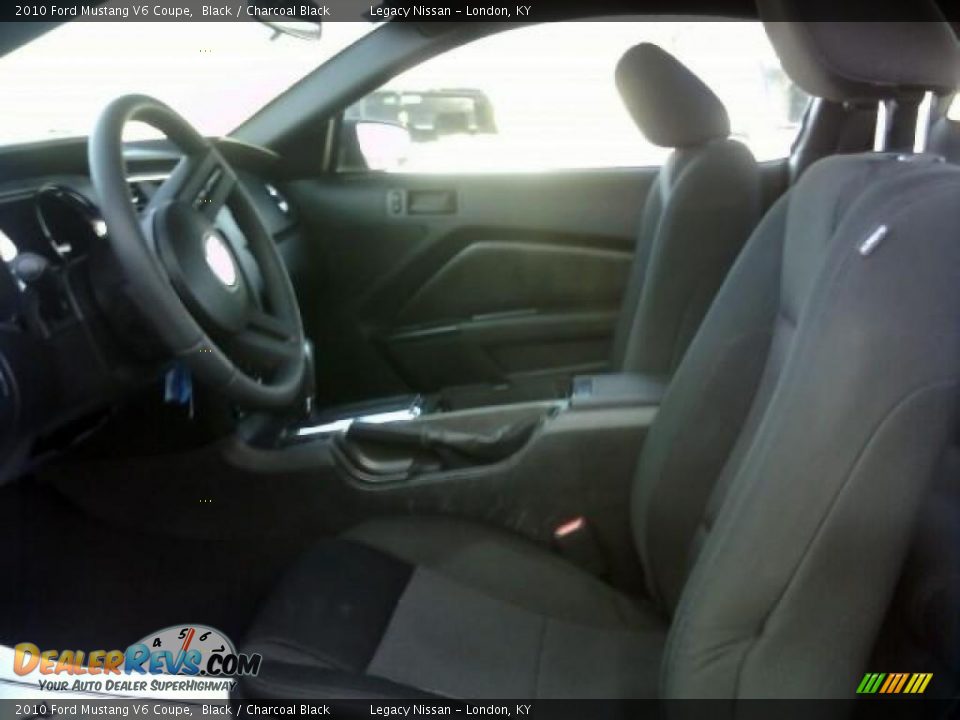 2010 Ford Mustang V6 Coupe Black / Charcoal Black Photo #12