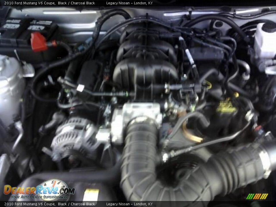 2010 Ford Mustang V6 Coupe Black / Charcoal Black Photo #15