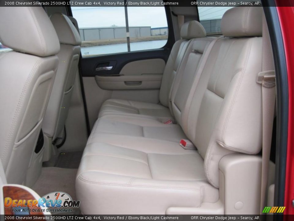 2008 Chevrolet Silverado 2500HD LTZ Crew Cab 4x4 Victory Red / Ebony Black/Light Cashmere Photo #12