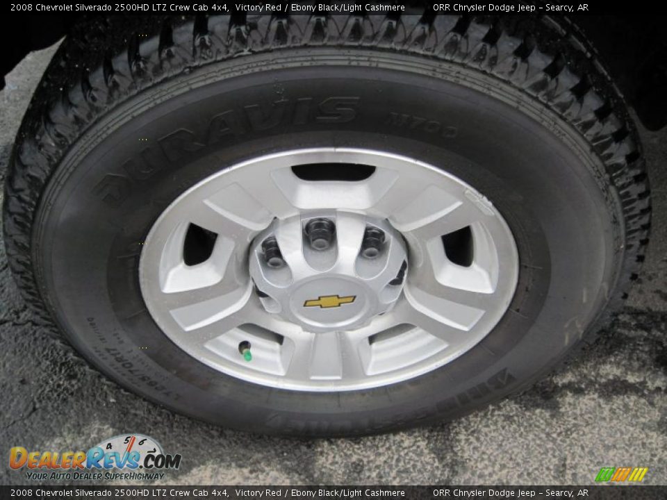 2008 Chevrolet Silverado 2500HD LTZ Crew Cab 4x4 Victory Red / Ebony Black/Light Cashmere Photo #13