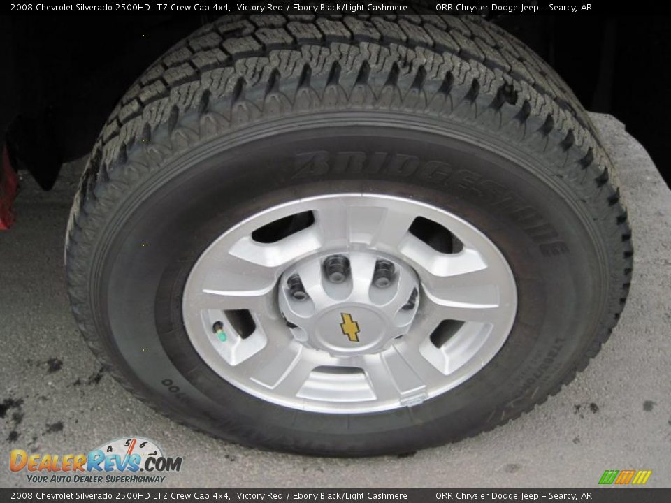 2008 Chevrolet Silverado 2500HD LTZ Crew Cab 4x4 Victory Red / Ebony Black/Light Cashmere Photo #14