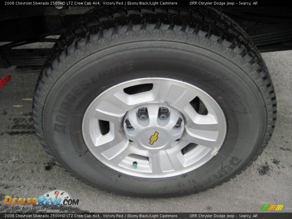 2008 Chevrolet Silverado 2500HD LTZ Crew Cab 4x4 Victory Red / Ebony Black/Light Cashmere Photo #16