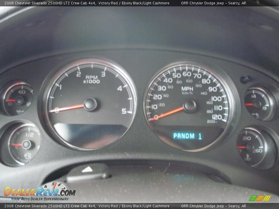 2008 Chevrolet Silverado 2500HD LTZ Crew Cab 4x4 Victory Red / Ebony Black/Light Cashmere Photo #17