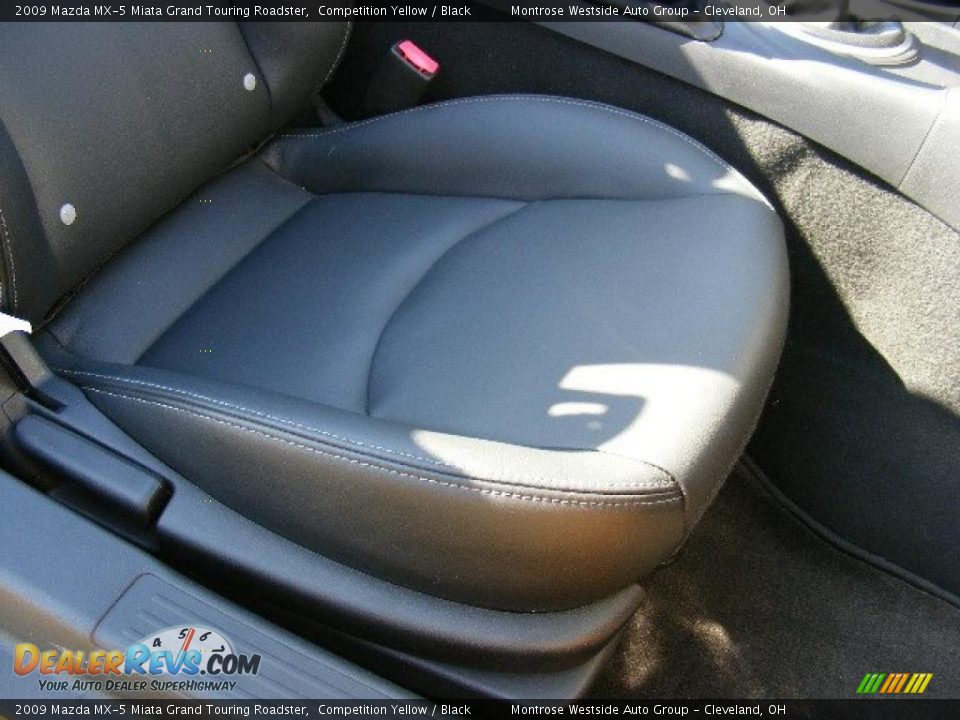 2009 Mazda MX-5 Miata Grand Touring Roadster Competition Yellow / Black Photo #13