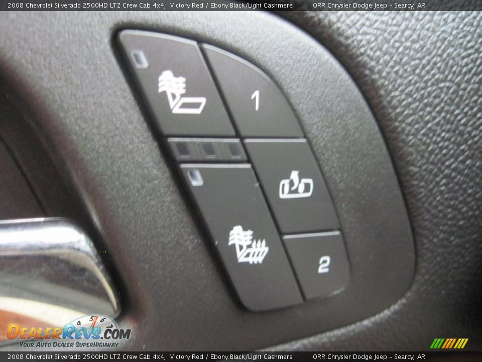 2008 Chevrolet Silverado 2500HD LTZ Crew Cab 4x4 Victory Red / Ebony Black/Light Cashmere Photo #24