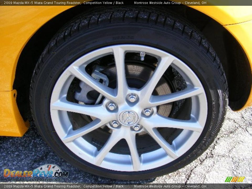 2009 Mazda MX-5 Miata Grand Touring Roadster Competition Yellow / Black Photo #27