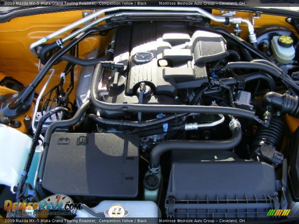 2009 Mazda MX-5 Miata Grand Touring Roadster Competition Yellow / Black Photo #29