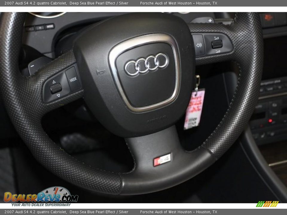 2007 Audi S4 4.2 quattro Cabriolet Deep Sea Blue Pearl Effect / Silver Photo #17