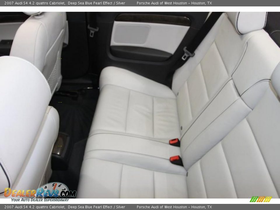 2007 Audi S4 4.2 quattro Cabriolet Deep Sea Blue Pearl Effect / Silver Photo #19