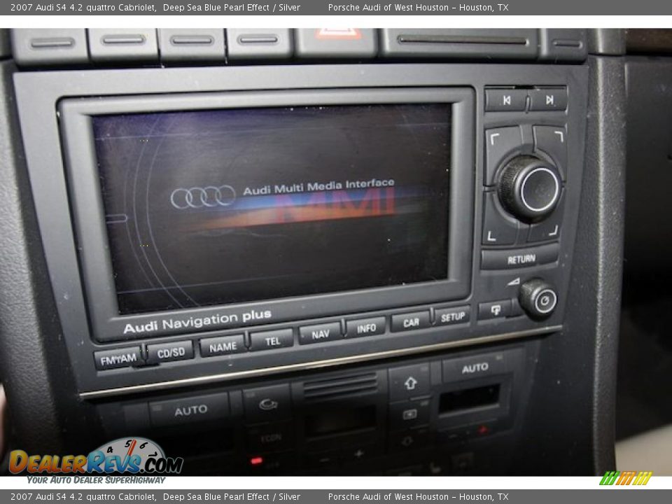 2007 Audi S4 4.2 quattro Cabriolet Deep Sea Blue Pearl Effect / Silver Photo #21
