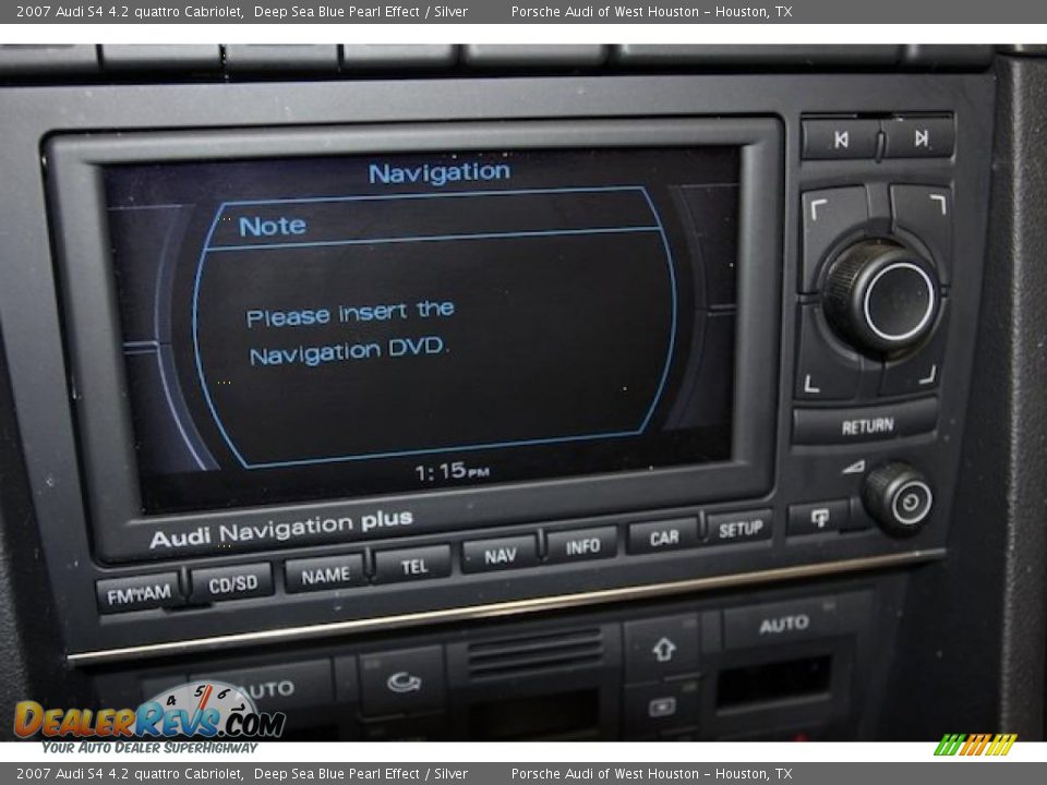 2007 Audi S4 4.2 quattro Cabriolet Deep Sea Blue Pearl Effect / Silver Photo #22