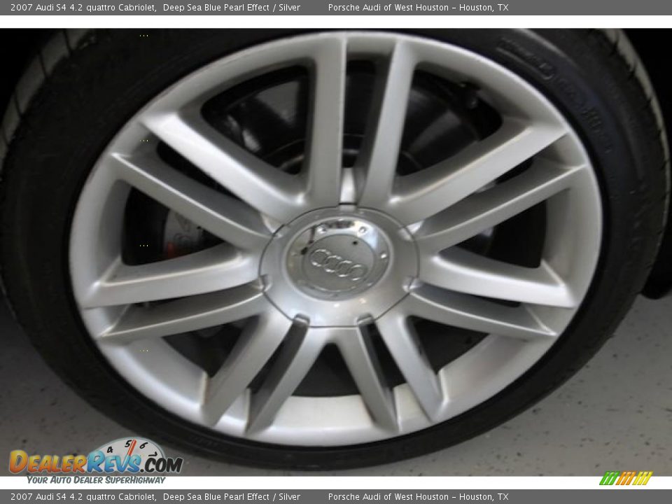 2007 Audi S4 4.2 quattro Cabriolet Deep Sea Blue Pearl Effect / Silver Photo #31
