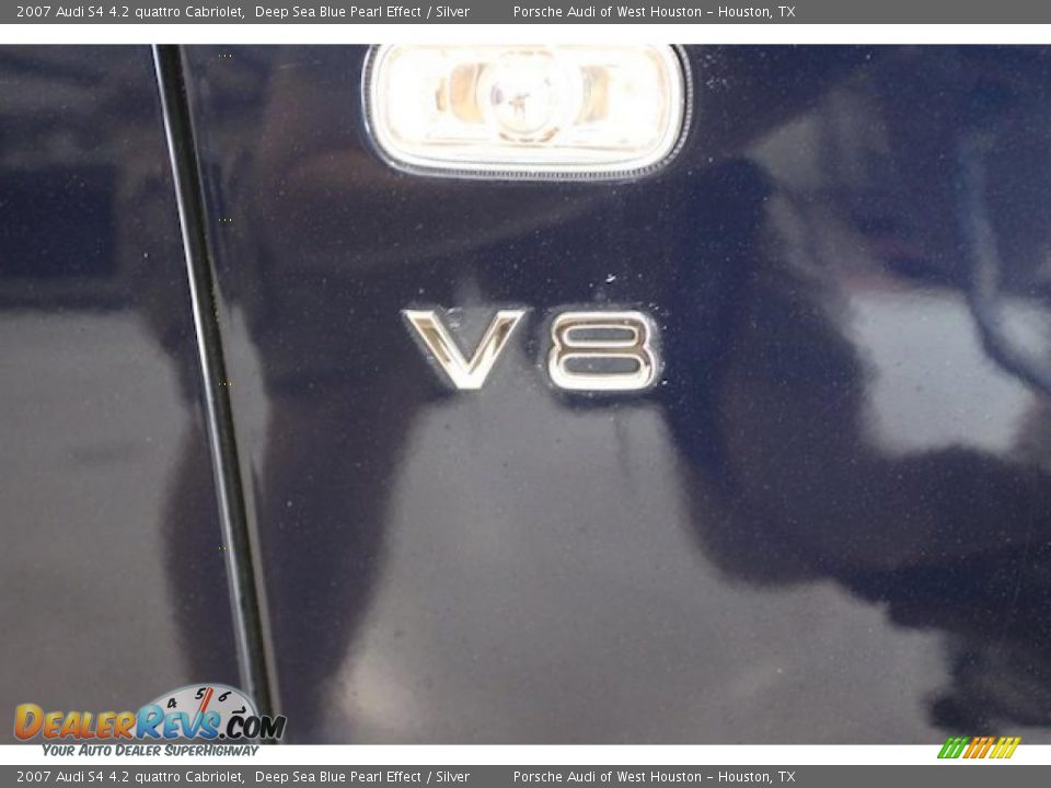 2007 Audi S4 4.2 quattro Cabriolet Deep Sea Blue Pearl Effect / Silver Photo #32