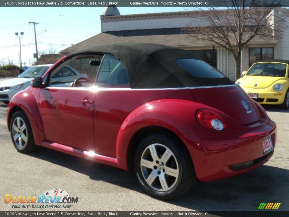 2006 Volkswagen New Beetle 2.5 Convertible Salsa Red / Black Photo #3