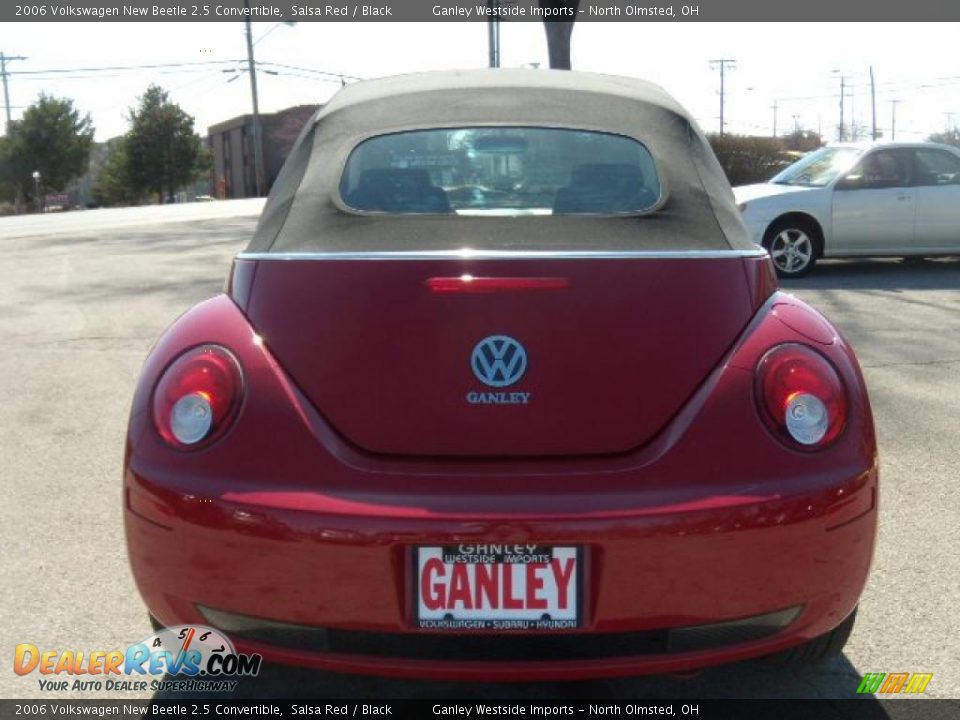 2006 Volkswagen New Beetle 2.5 Convertible Salsa Red / Black Photo #4